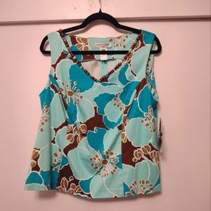 Blue/Brown Blouse Lady Dorby 14